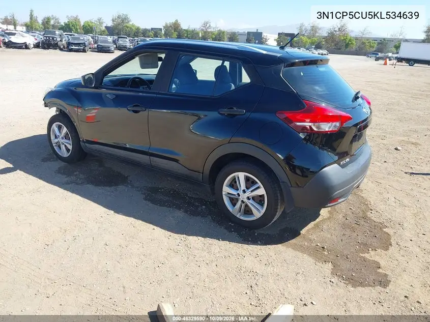 2019 NISSAN KICKS VIN 3N1CP5CU5KL534639 — фото 3