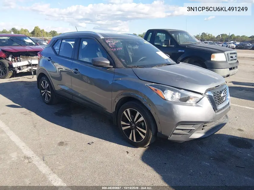 NISSAN KICKS 2019, VIN 3N1CP5CU6KL491249