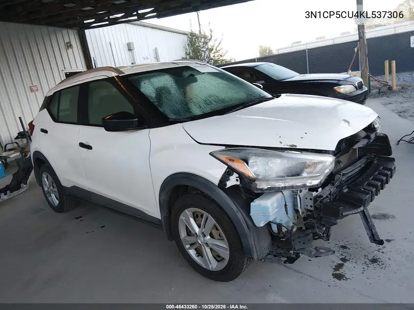 NISSAN KICKS 2019, VIN 3N1CP5CU4KL537306