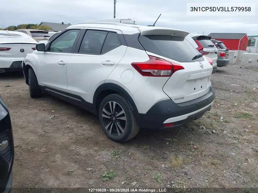 2020 NISSAN KICKS VIN 3N1CP5DV3LL579958 — фото 3