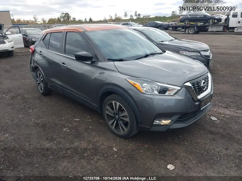 NISSAN KICKS 2020, VIN 3N1CP5CV2LL500930