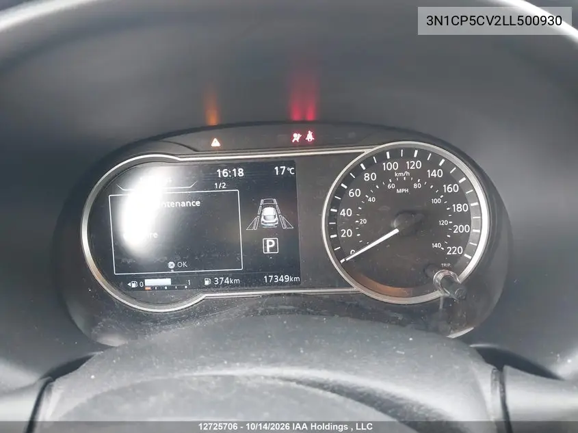 2020 NISSAN KICKS VIN 3N1CP5CV2LL500930 — фото 7