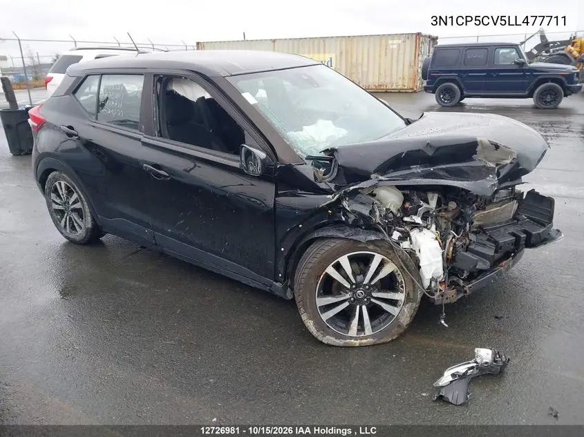 NISSAN KICKS 2020, VIN 3N1CP5CV5LL477711