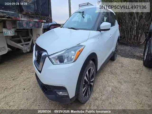2020 NISSAN KICKS VIN 3N1CP5CV9LL497136 — фото 2