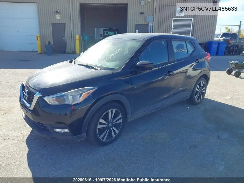 2020 NISSAN KICKS VIN 3N1CP5CV7LL485633 — фото 2