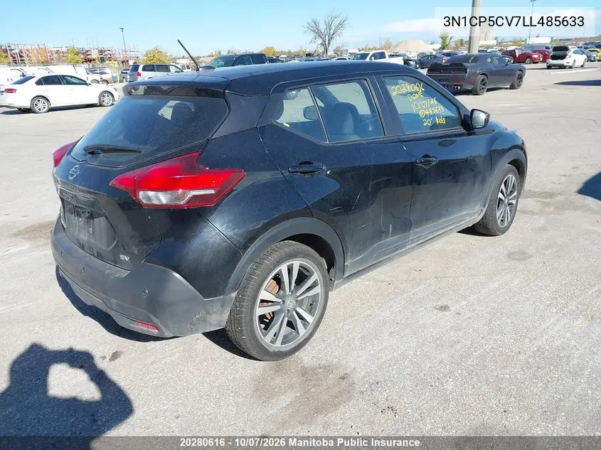 2020 NISSAN KICKS VIN 3N1CP5CV7LL485633 — фото 4