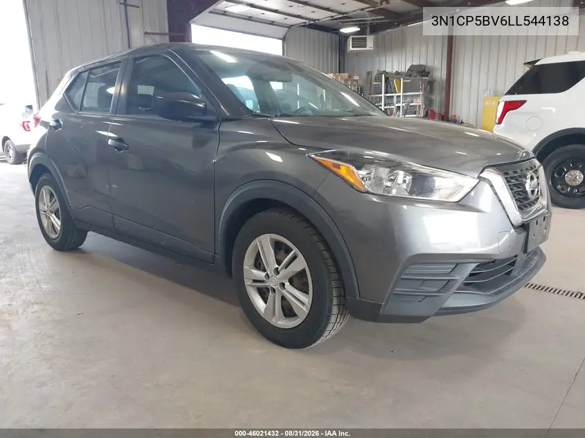 NISSAN KICKS 2020, VIN 3N1CP5BV6LL544138