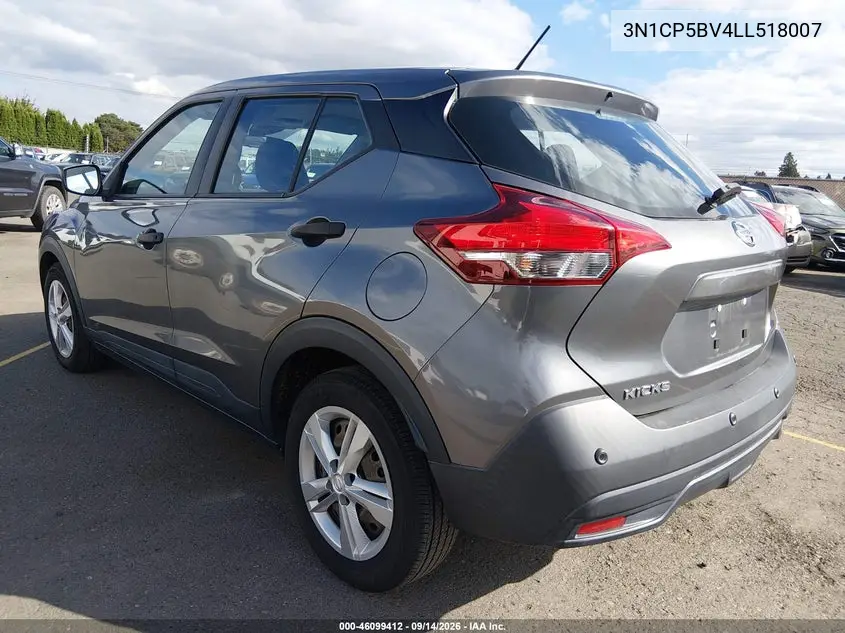 2020 NISSAN KICKS VIN 3N1CP5BV4LL518007 — фото 3