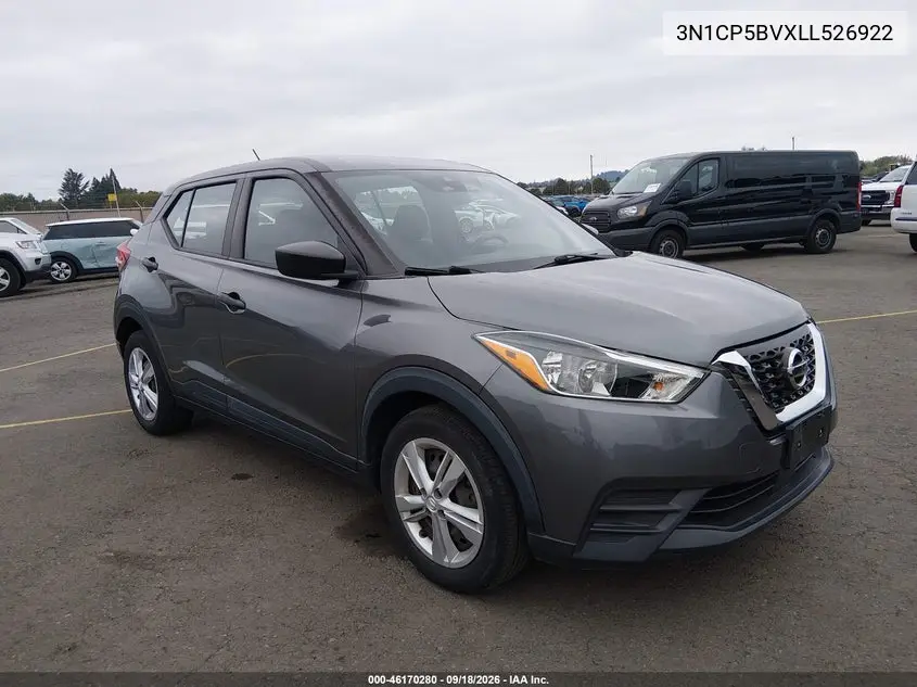 NISSAN KICKS 2020, VIN 3N1CP5BVXLL526922