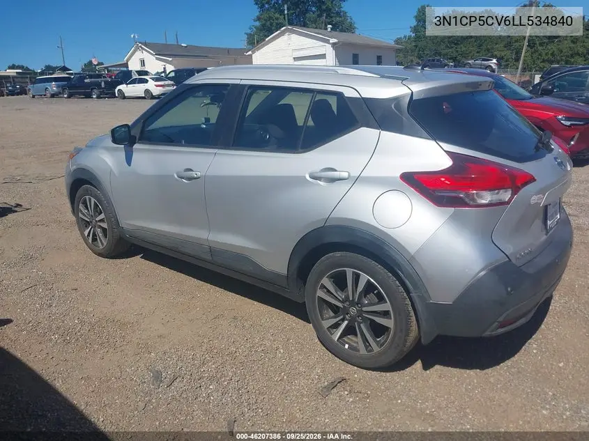 2020 NISSAN KICKS VIN 3N1CP5CV6LL534840 — фото 3