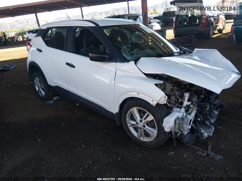 NISSAN KICKS 2020, VIN 3N1CP5BV8LL532184