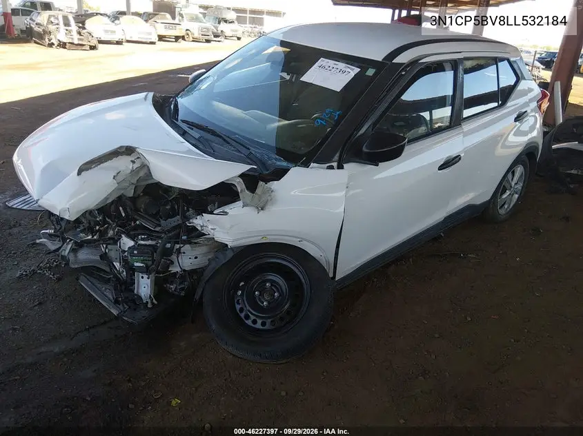 2020 NISSAN KICKS VIN 3N1CP5BV8LL532184 — фото 2