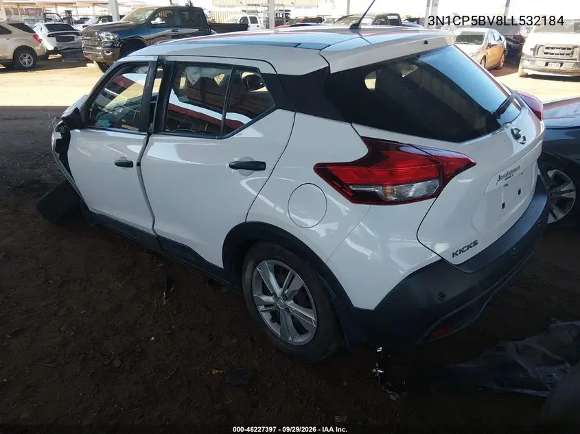 2020 NISSAN KICKS VIN 3N1CP5BV8LL532184 — фото 3