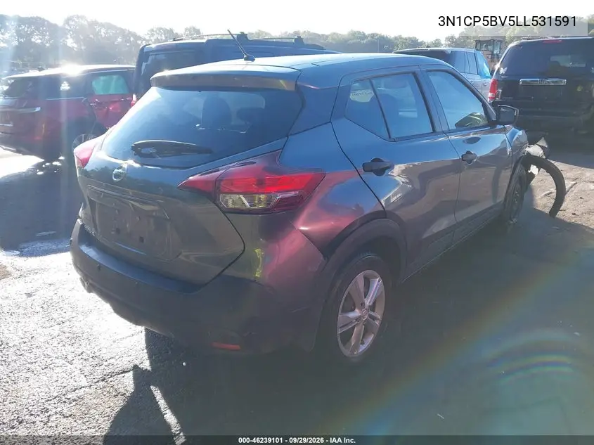 2020 NISSAN KICKS VIN 3N1CP5BV5LL531591 — фото 4