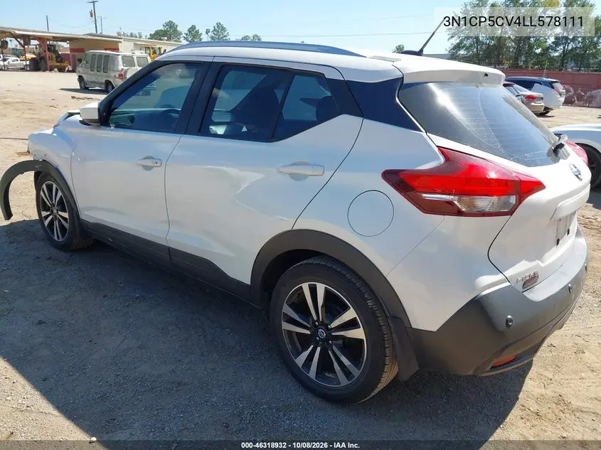 2020 NISSAN KICKS VIN 3N1CP5CV4LL578111 — фото 3