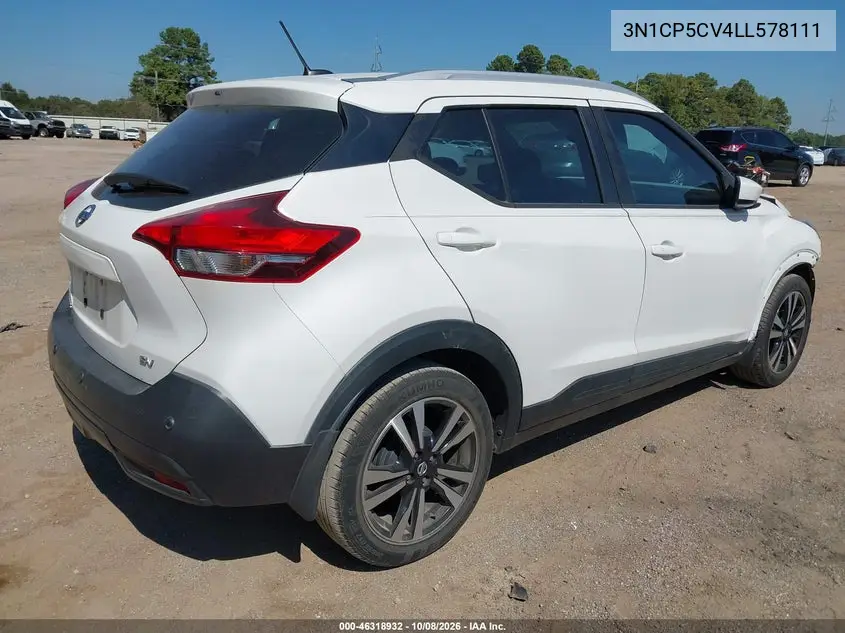 2020 NISSAN KICKS VIN 3N1CP5CV4LL578111 — фото 4