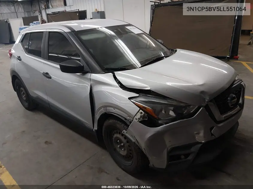 NISSAN KICKS 2020, VIN 3N1CP5BV5LL551064