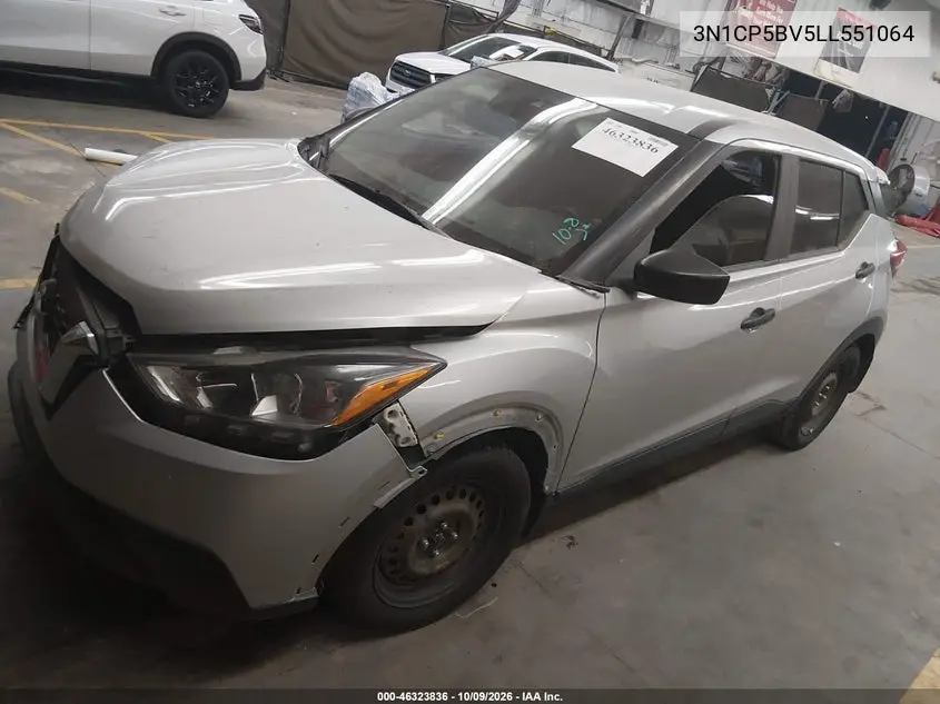 2020 NISSAN KICKS VIN 3N1CP5BV5LL551064 — фото 2