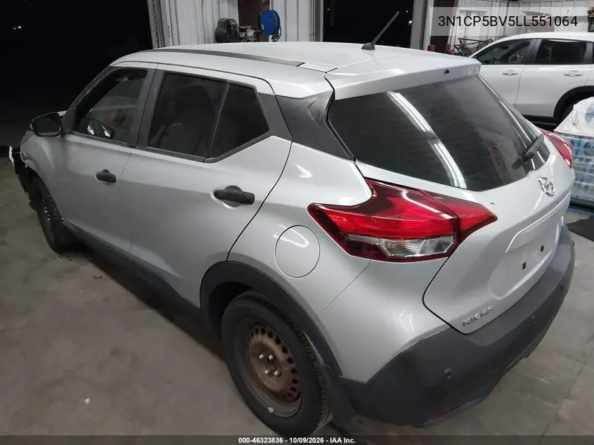 2020 NISSAN KICKS VIN 3N1CP5BV5LL551064 — фото 3