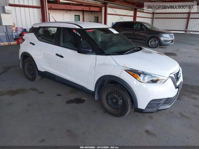 NISSAN KICKS 2020, VIN 3N1CP5BV8LL500187