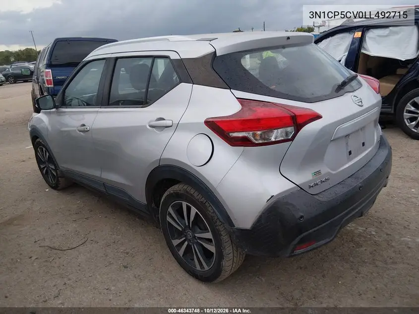 2020 NISSAN KICKS VIN 3N1CP5CV0LL492715 — фото 3
