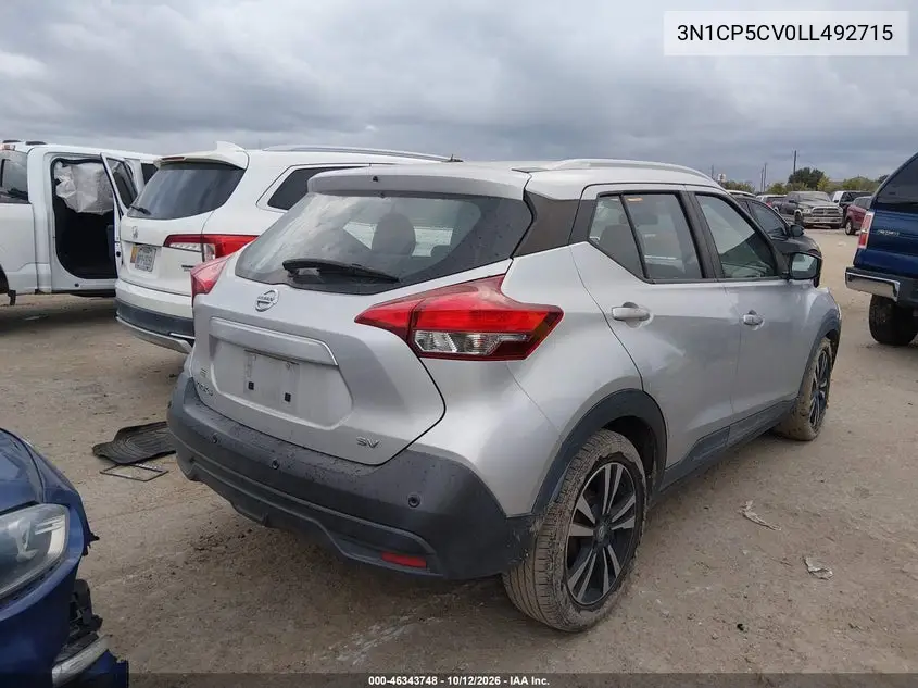 2020 NISSAN KICKS VIN 3N1CP5CV0LL492715 — фото 4