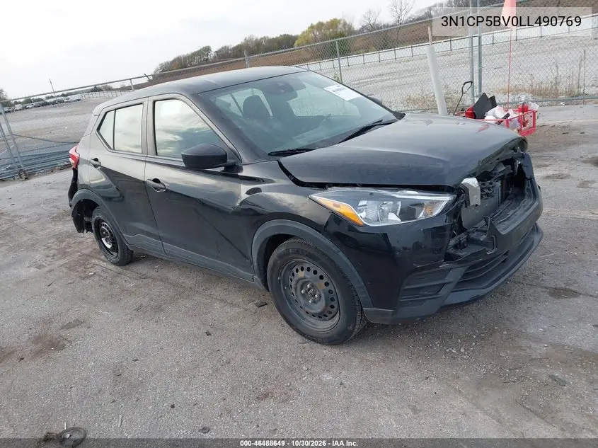 NISSAN KICKS 2020, VIN 3N1CP5BV0LL490769