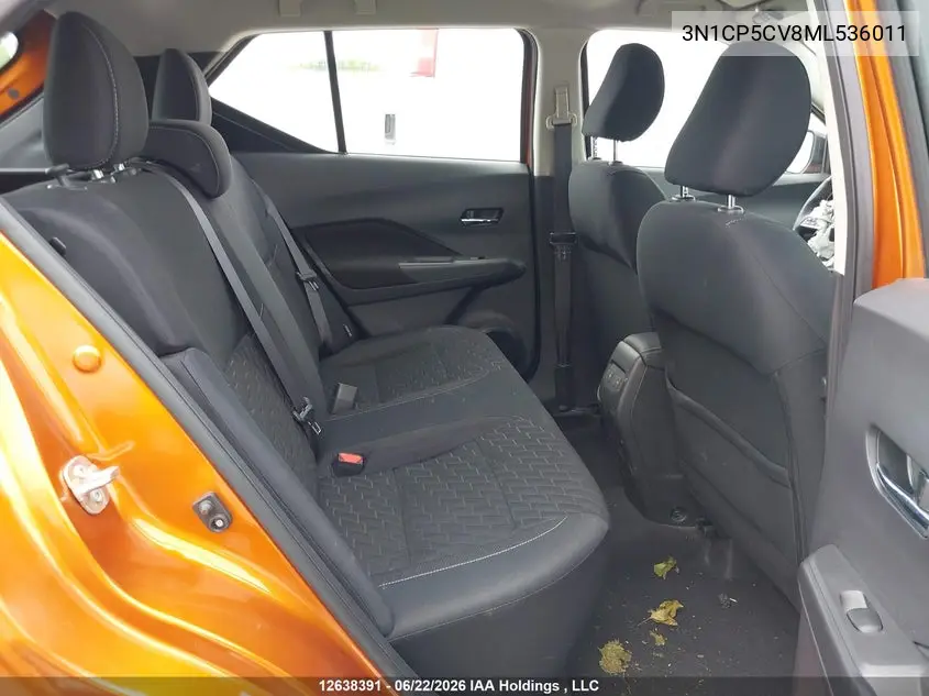 2021 NISSAN KICKS VIN 3N1CP5CV8ML536011 — фото 8