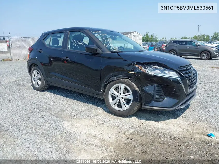 NISSAN KICKS 2021, VIN 3N1CP5BV0ML530561