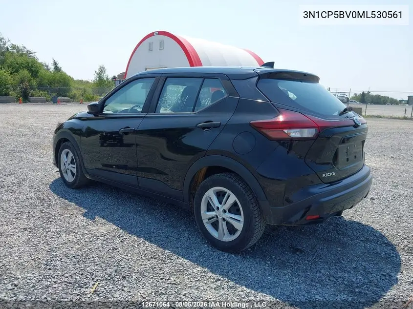 2021 NISSAN KICKS VIN 3N1CP5BV0ML530561 — фото 3