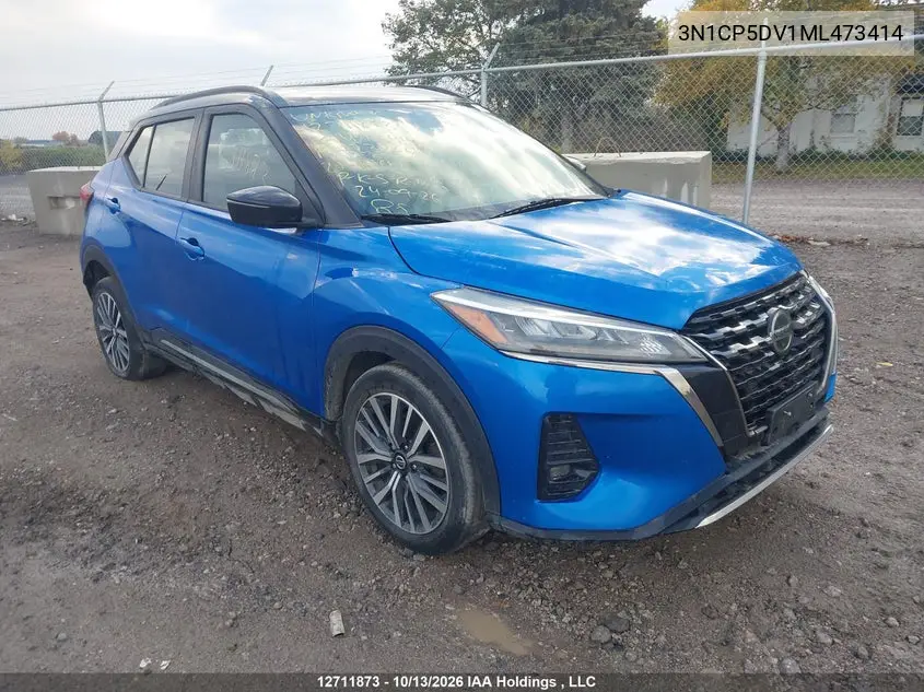 NISSAN KICKS 2021, VIN 3N1CP5DV1ML473414