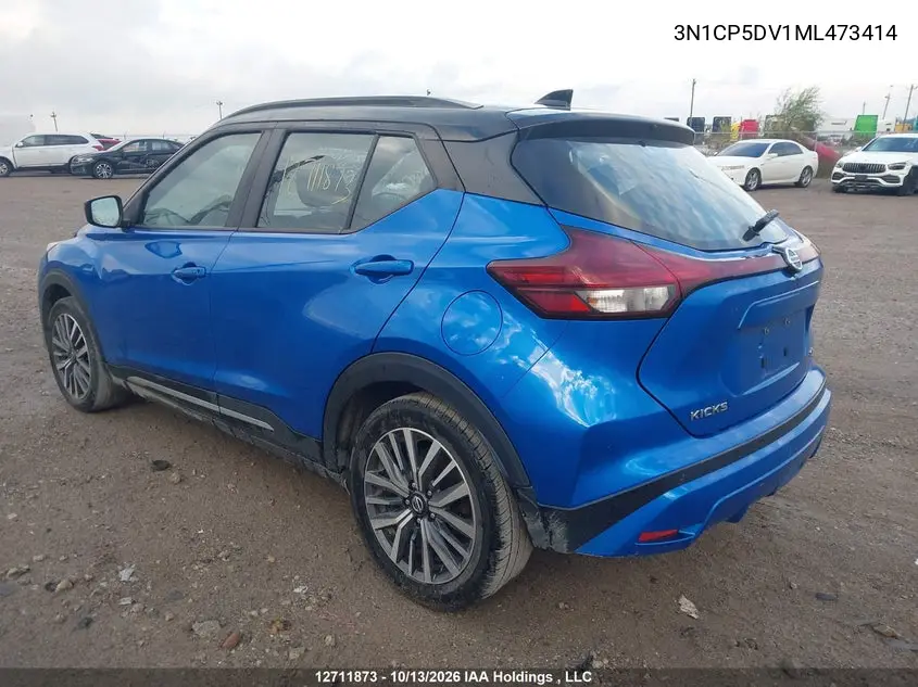 2021 NISSAN KICKS VIN 3N1CP5DV1ML473414 — фото 3