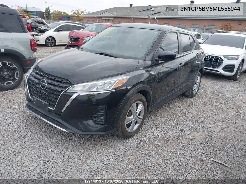 2021 NISSAN KICKS VIN 3N1CP5BV6ML555044 — фото 2