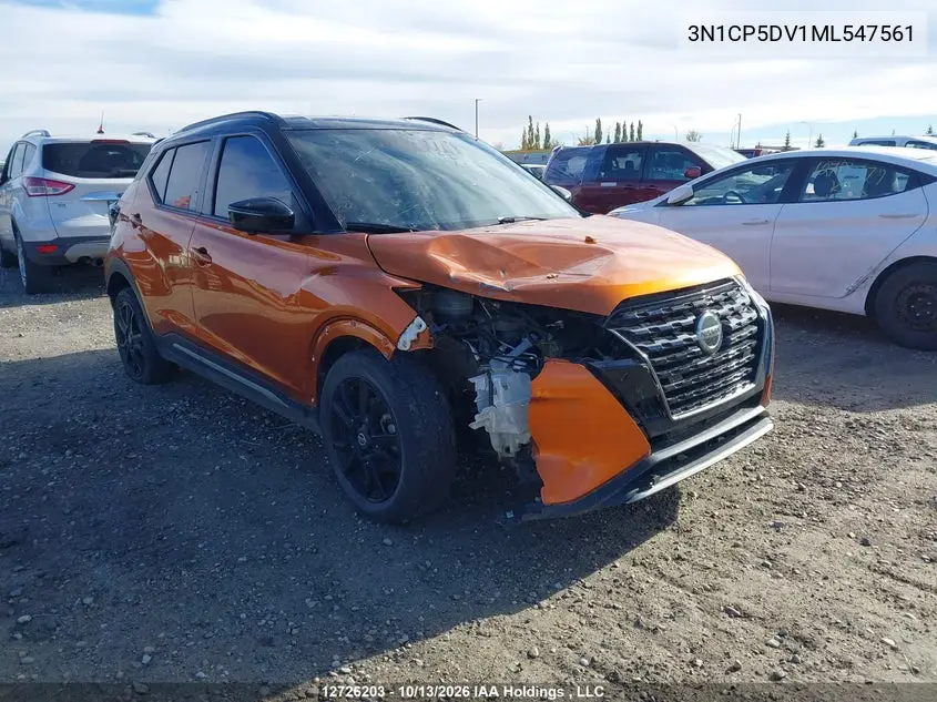 NISSAN KICKS 2021, VIN 3N1CP5DV1ML547561