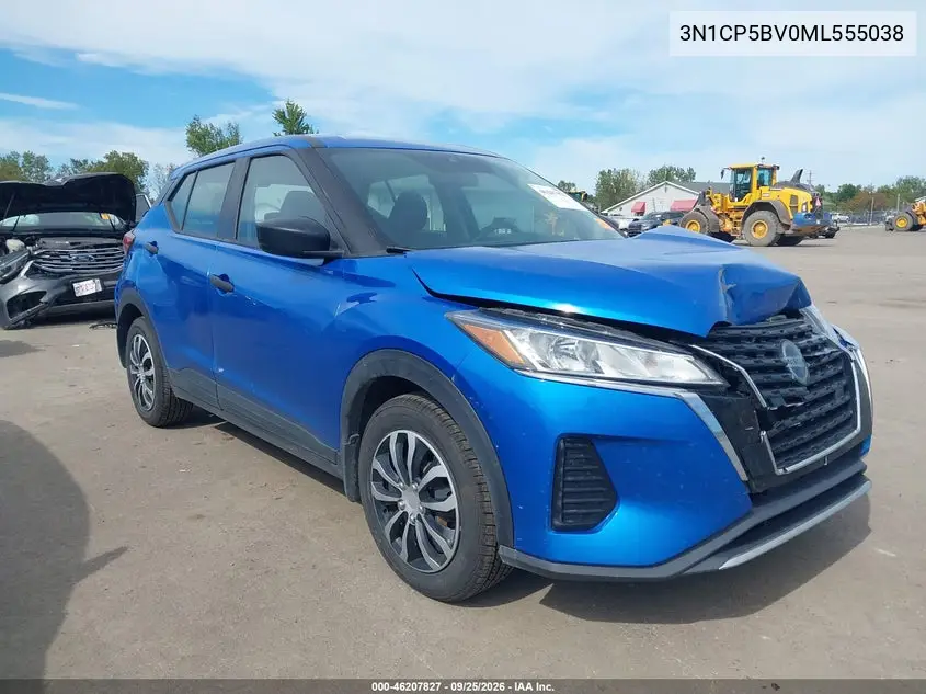 NISSAN KICKS 2021, VIN 3N1CP5BV0ML555038