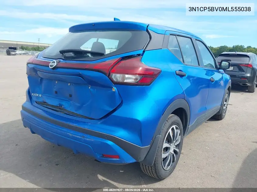 2021 NISSAN KICKS VIN 3N1CP5BV0ML555038 — фото 4