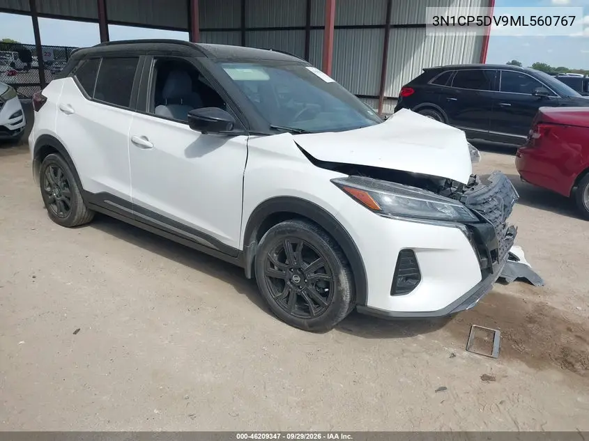 NISSAN KICKS 2021, VIN 3N1CP5DV9ML560767