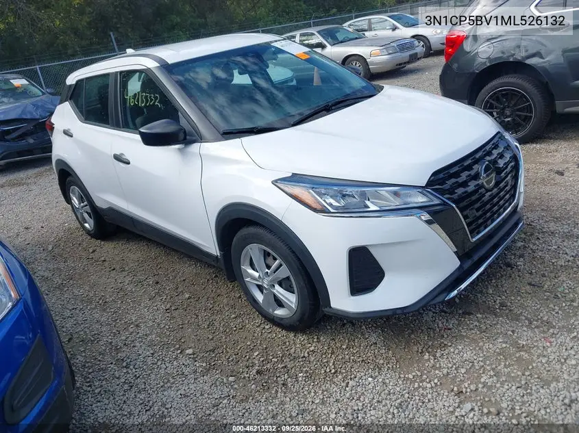 NISSAN KICKS 2021, VIN 3N1CP5BV1ML526132