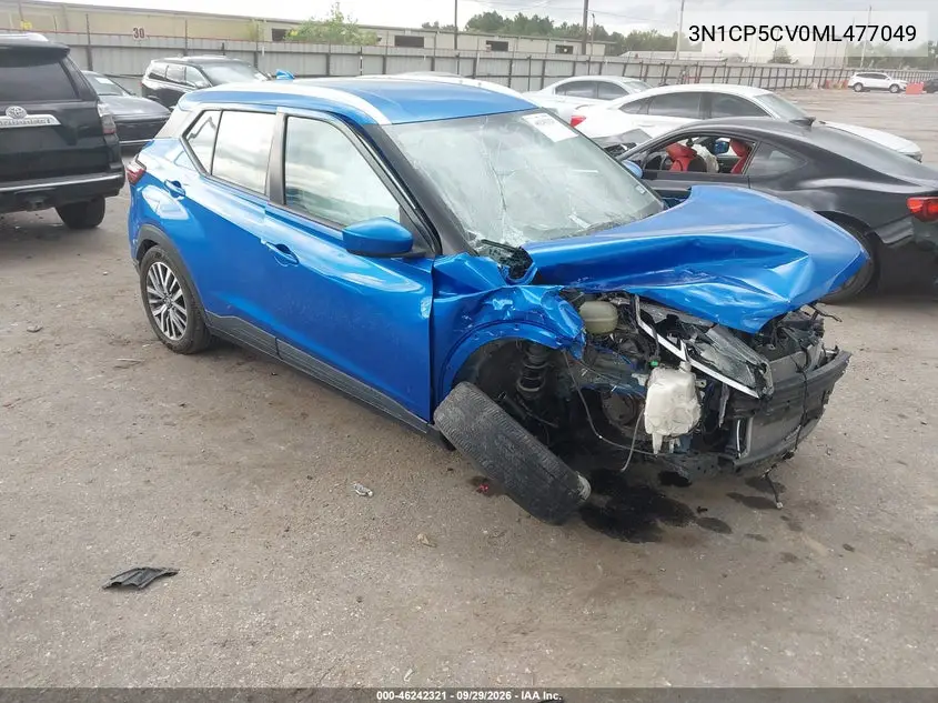 NISSAN KICKS 2021, VIN 3N1CP5CV0ML477049