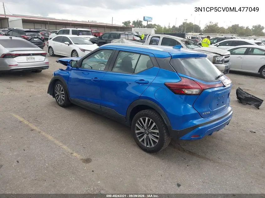 2021 NISSAN KICKS VIN 3N1CP5CV0ML477049 — фото 3