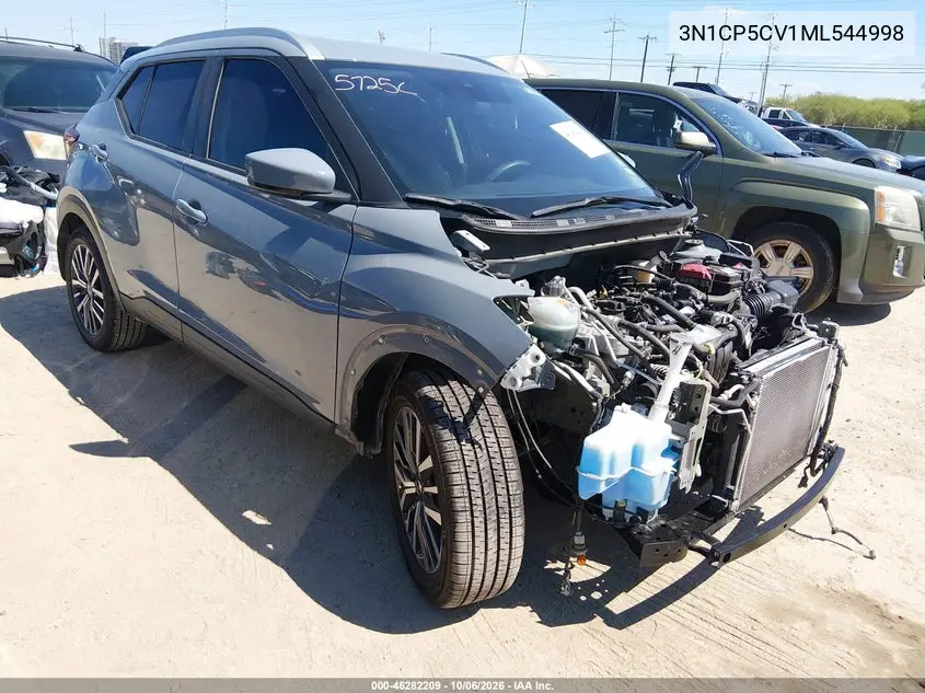 NISSAN KICKS 2021, VIN 3N1CP5CV1ML544998
