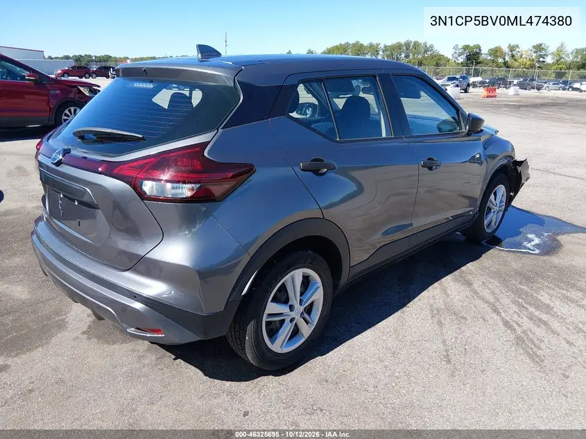 2021 NISSAN KICKS VIN 3N1CP5BV0ML474380 — фото 4