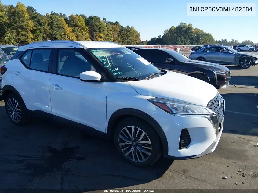 NISSAN KICKS 2021, VIN 3N1CP5CV3ML482584