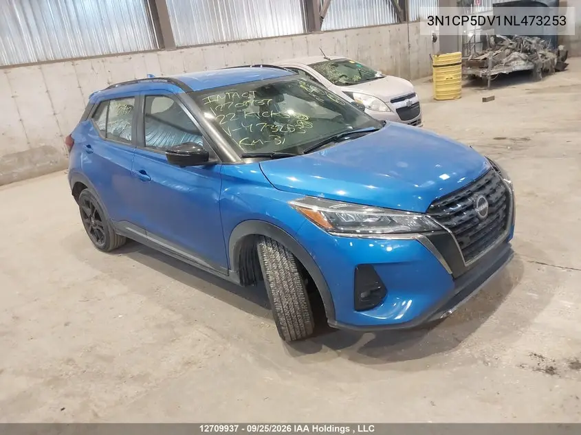 NISSAN KICKS 2022, VIN 3N1CP5DV1NL473253