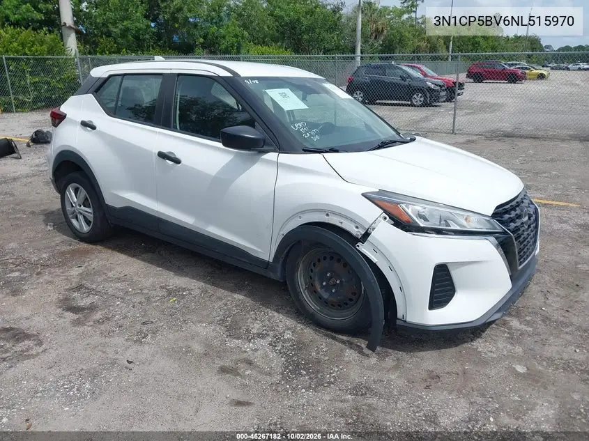 NISSAN KICKS 2022, VIN 3N1CP5BV6NL515970