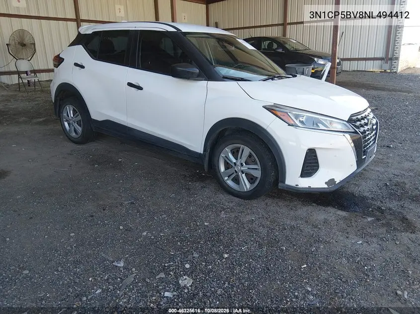 NISSAN KICKS 2022, VIN 3N1CP5BV8NL494412