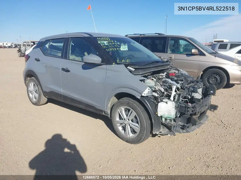 NISSAN KICKS 2024, VIN 3N1CP5BV4RL522518