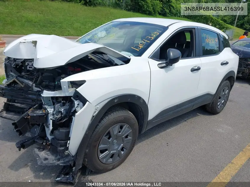 2025 NISSAN KICKS VIN 3N8AP6BA5SL416399 — фото 2