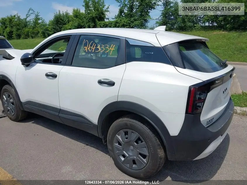 2025 NISSAN KICKS VIN 3N8AP6BA5SL416399 — фото 3