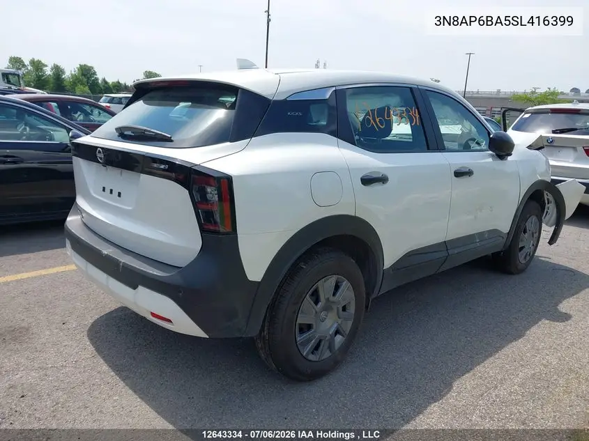 2025 NISSAN KICKS VIN 3N8AP6BA5SL416399 — фото 4
